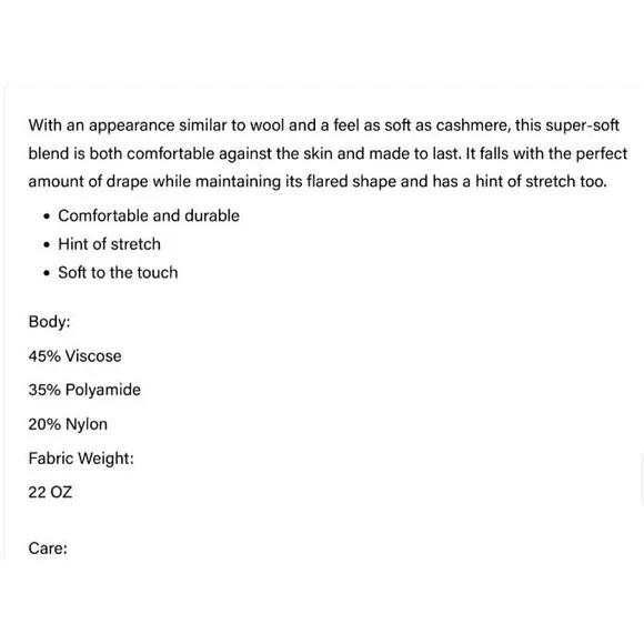 OGL Warm Cozy CashSoft Wool-like Flared Side Zip Maxi Skirt In Oatmeal Sz Medium - Picture 3 of 7